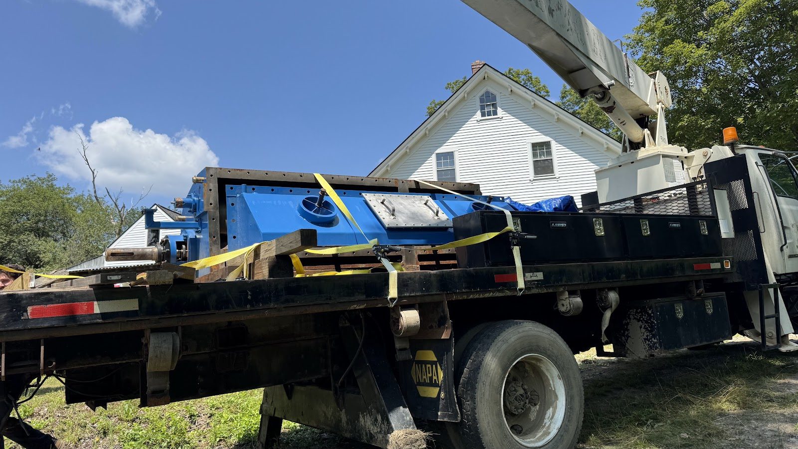 Old equipment loaded out.