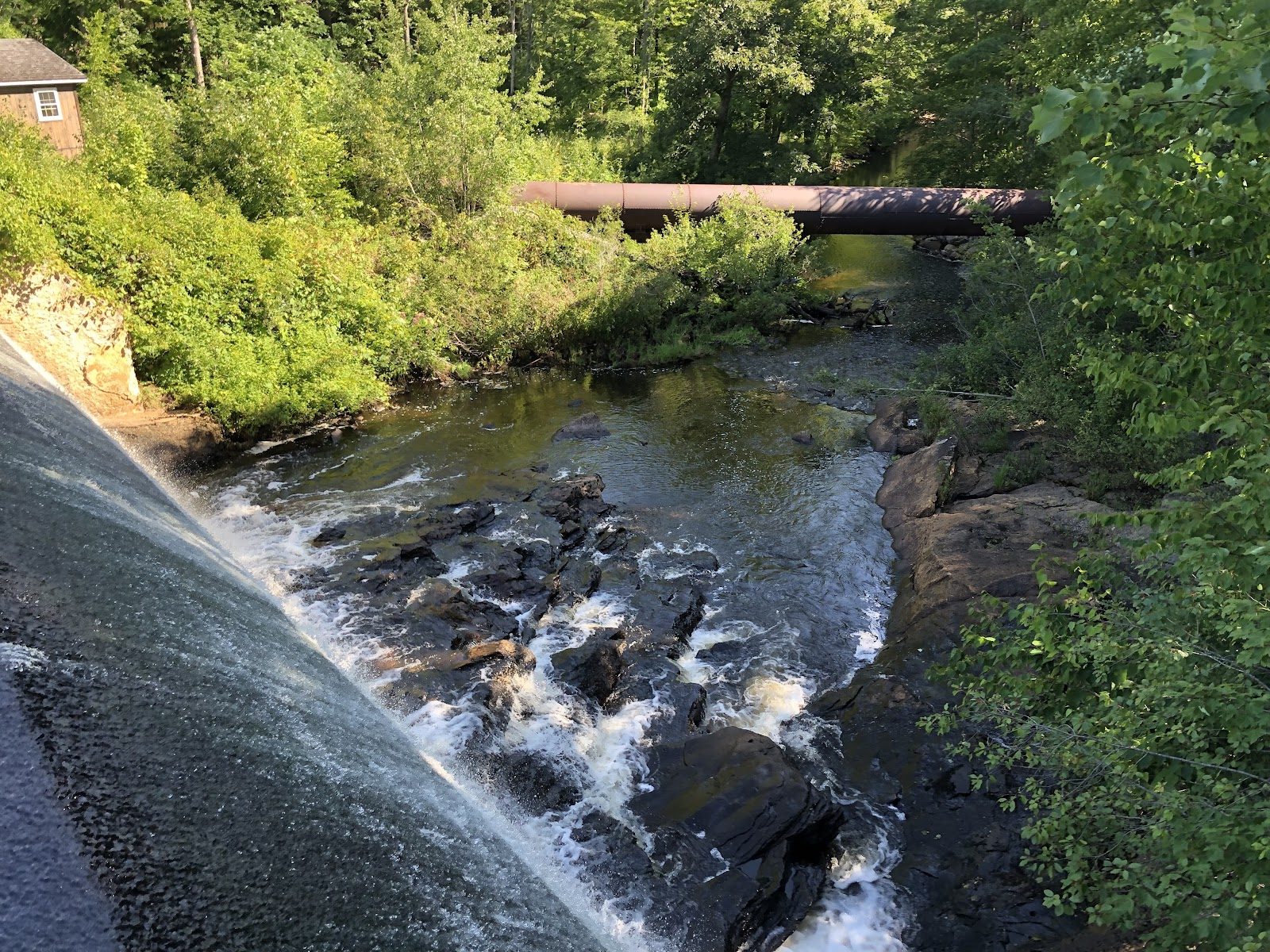 The tailrace below the powerhouse.