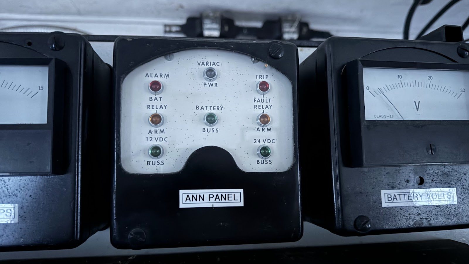 Going through the old control equipment.