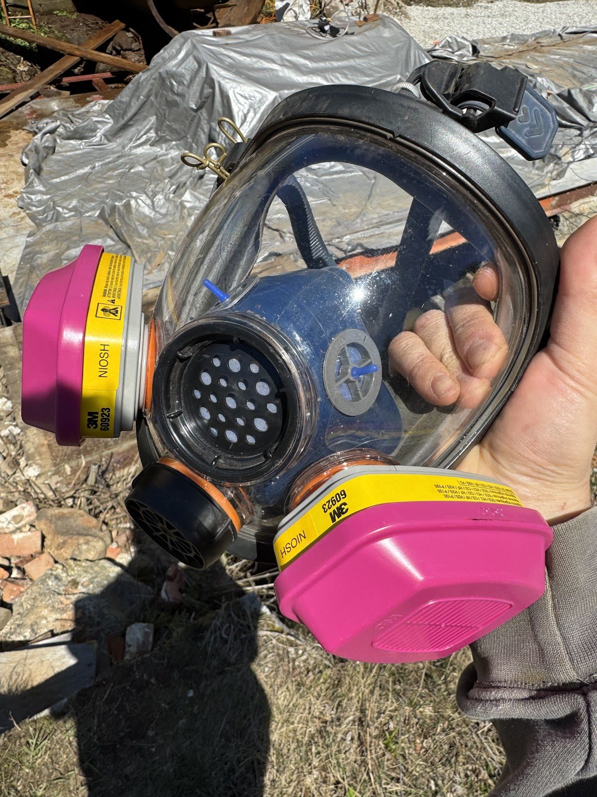 Respirators required — penstock interior work.