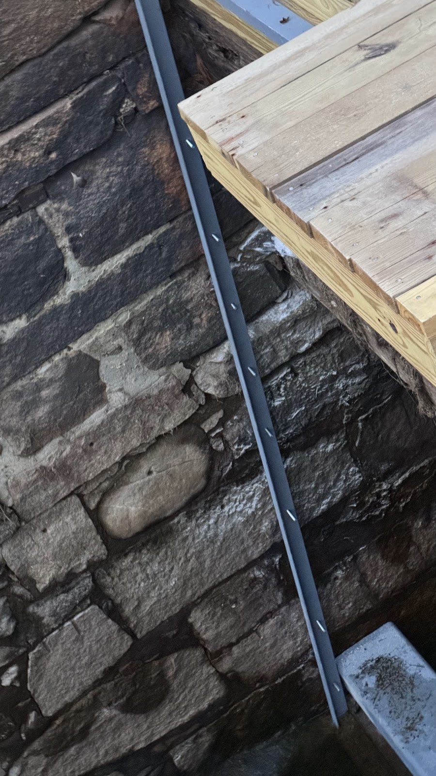 New steel meeting old stone.